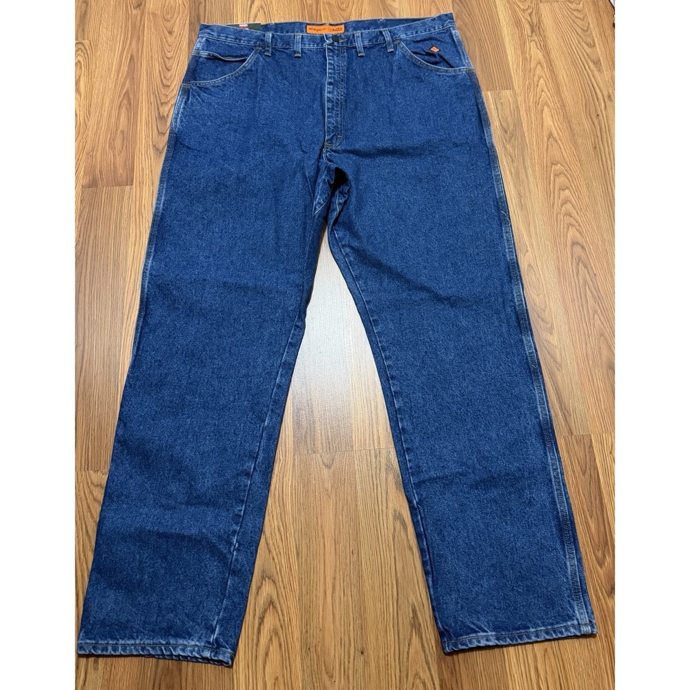 Wrangler Riggs FR Jeans Mens 44x32 Relaxed Fit Straight Leg Workwear NWT
